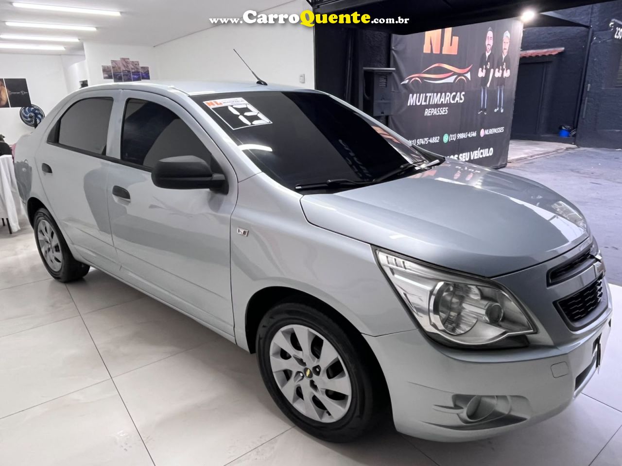 CHEVROLET   COBALT LS 1.4 8V FLEXPOWER 4P   PRATA 2013 1.4 FLEX - Loja