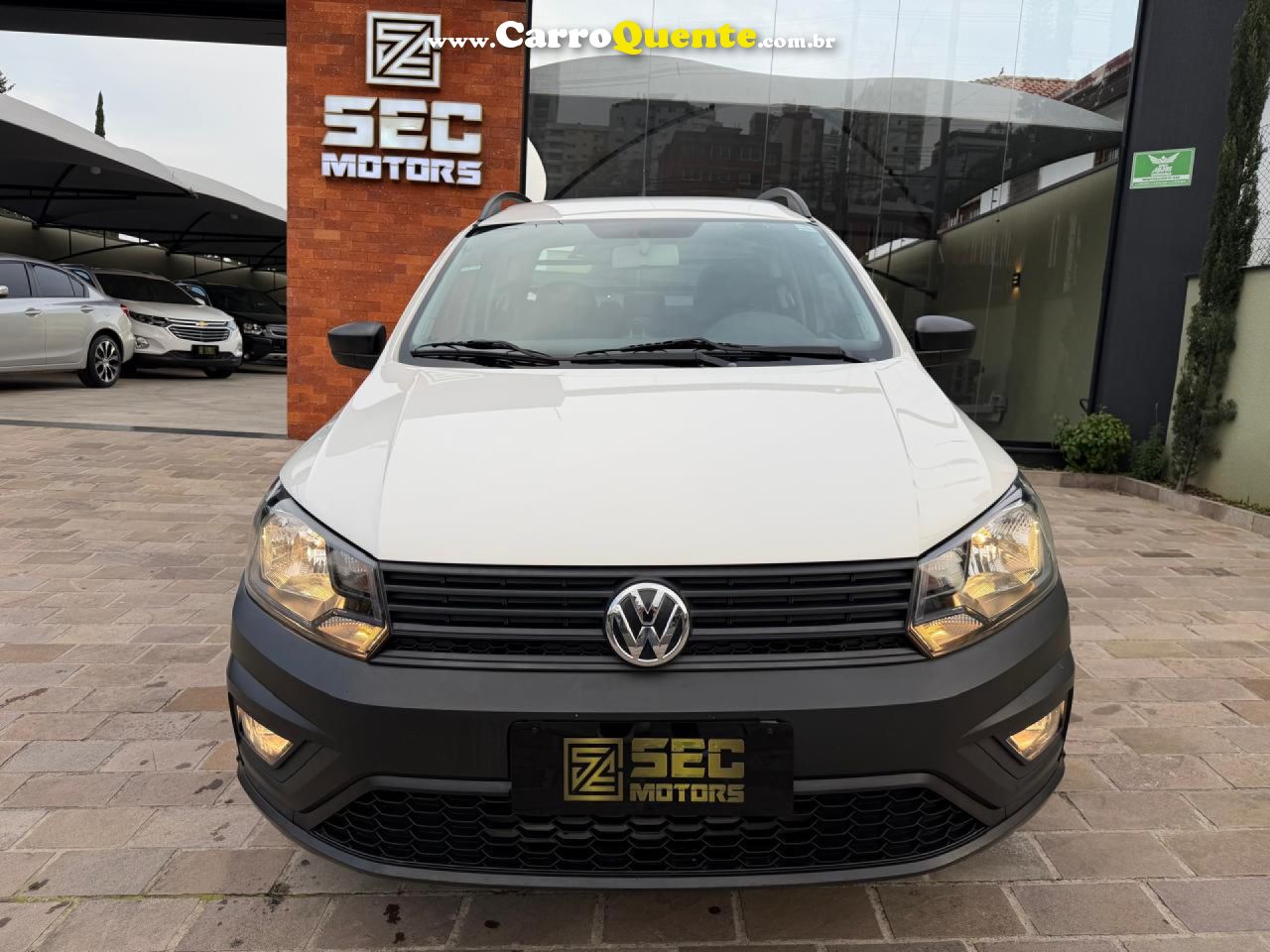 VOLKSWAGEN   SAVEIRO ROBUST 1.6 TOTAL FLEX 8V CD   BRANCO 2020 1.6 FLEX - Loja