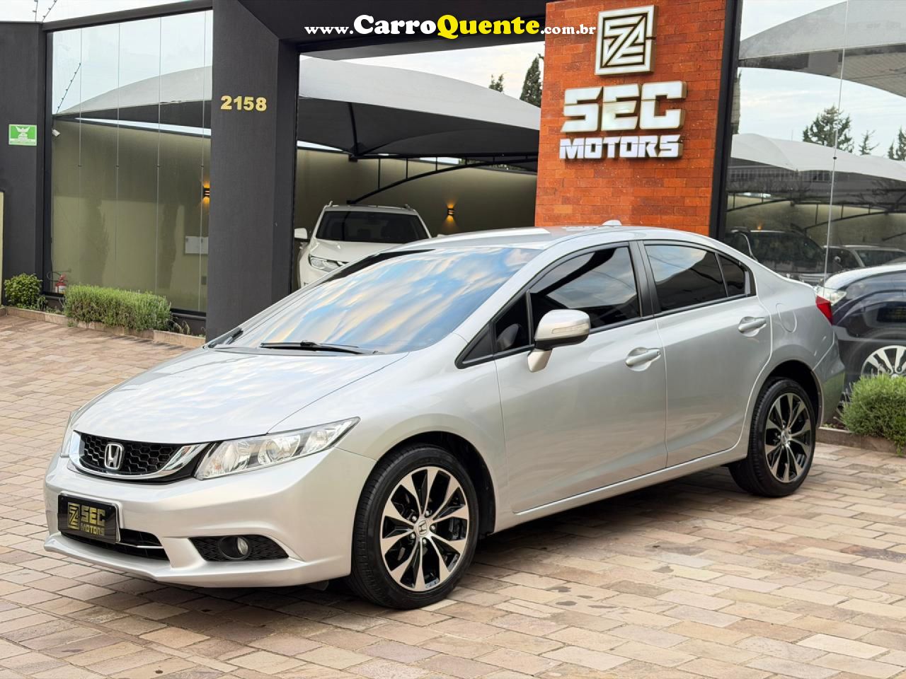HONDA   CIVIC SEDAN LXR 2.0 FLEXONE 16V AUT. 4P   PRATA 2016 2.0 GASOLINA - Loja