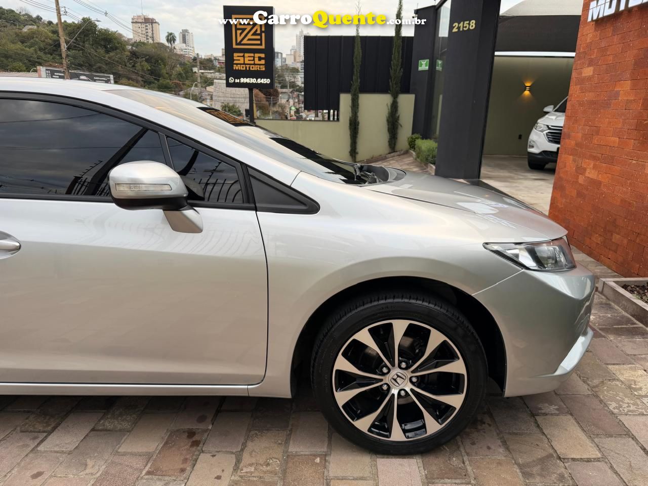 HONDA   CIVIC SEDAN LXR 2.0 FLEXONE 16V AUT. 4P   PRATA 2016 2.0 GASOLINA - Loja