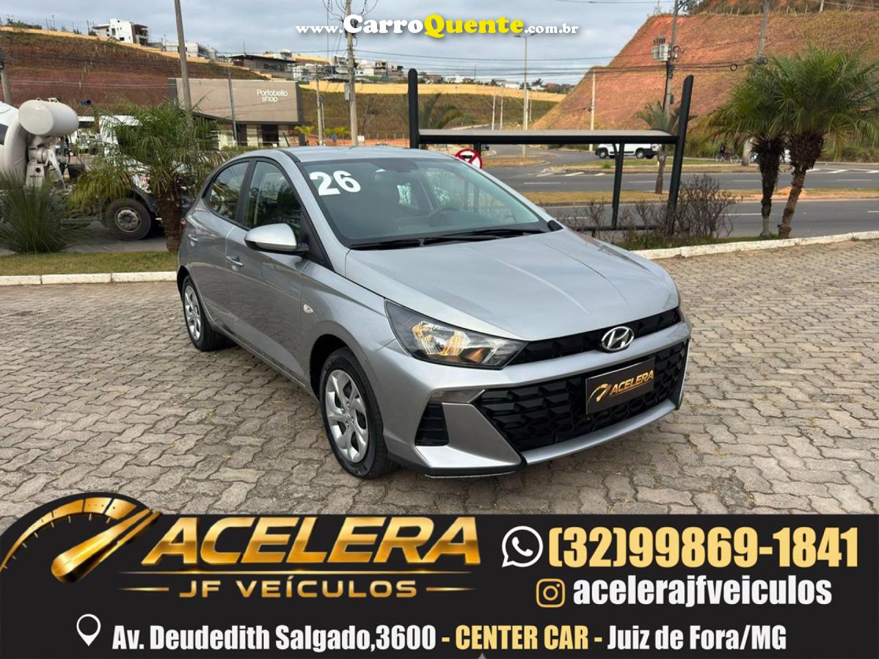 HYUNDAI   HB20 COMF.C.PLUSC.STYLE 1.0 FLEX 12V   PRATA 2026 1.0 FLEX - Loja