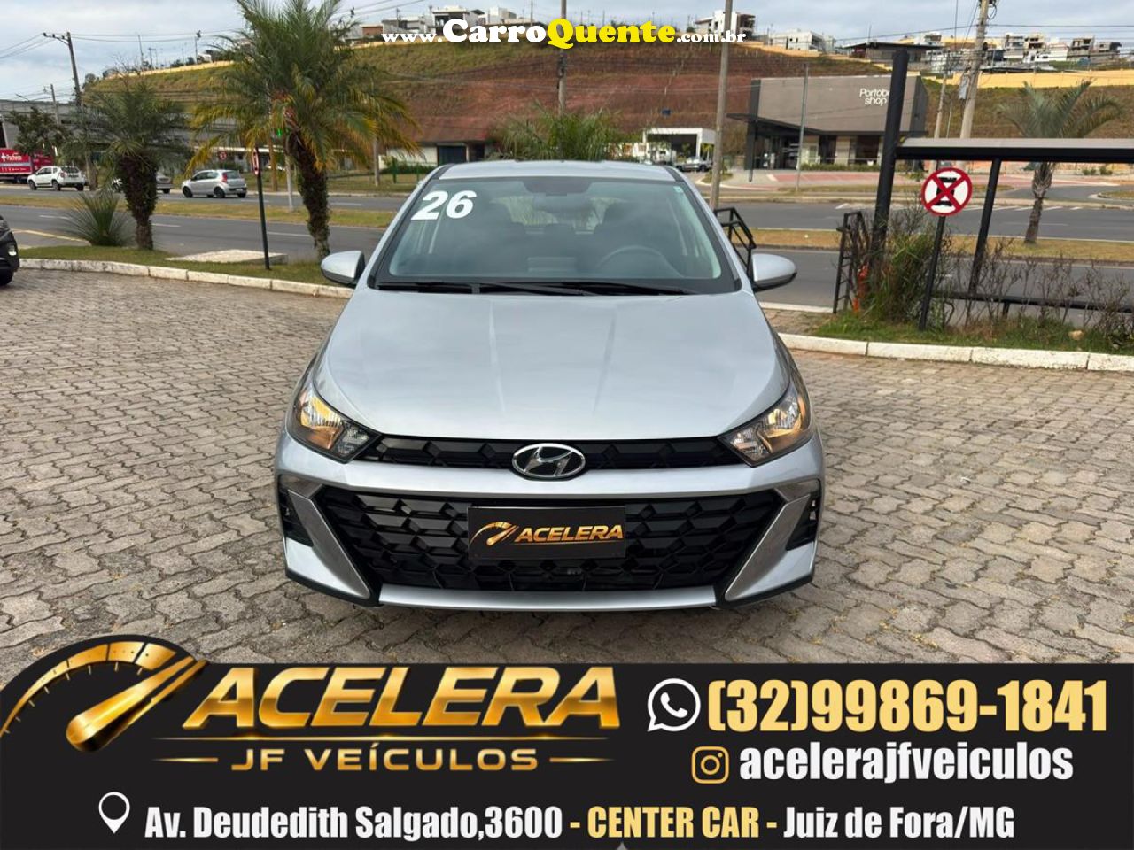 HYUNDAI   HB20 COMF.C.PLUSC.STYLE 1.0 FLEX 12V   PRATA 2026 1.0 FLEX - Loja