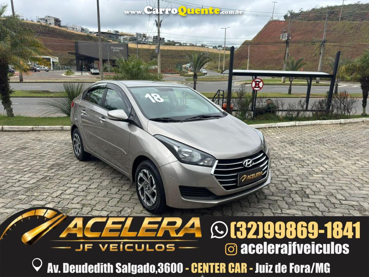 HYUNDAI   HB20S C.STYLEC.PLUS1.6 FLEX 16V AUT. 4P   PRATA 2018 1.6 FLEX - Loja