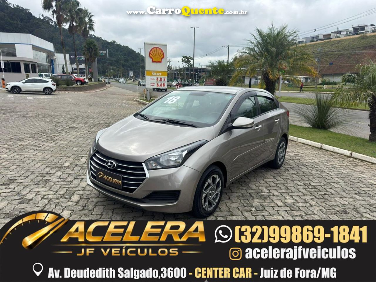 HYUNDAI   HB20S C.STYLEC.PLUS1.6 FLEX 16V AUT. 4P   PRATA 2018 1.6 FLEX - Loja