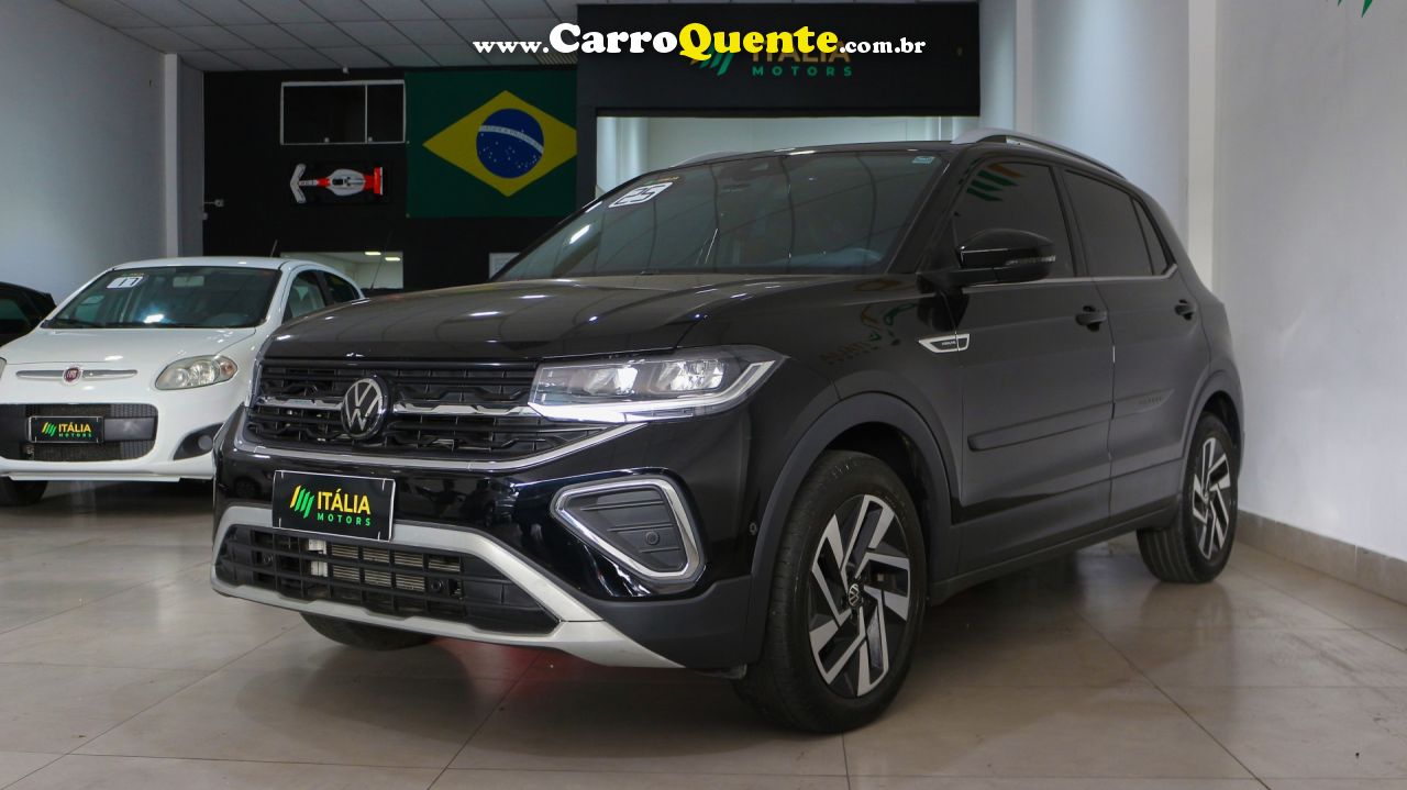 VOLKSWAGEN   T-CROSS HIGHLINE 1.4 TSI FLEX 16V 5P AUT   PRETO 2025 1.4 FLEX - Loja