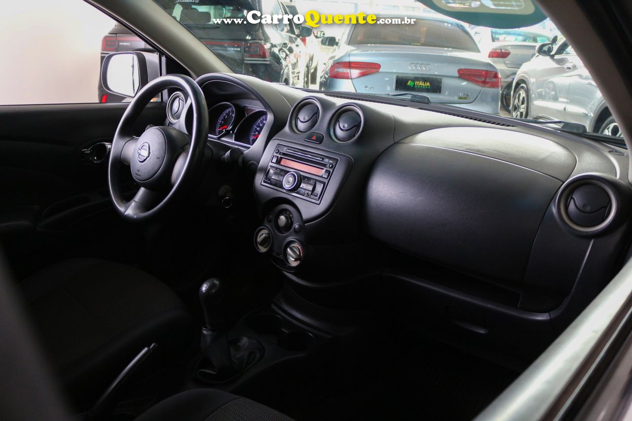 NISSAN   VERSA SL 1.6 16V FLEX FUEL 4P MEC.   PRATA 2013 1.6 FLEX - Loja