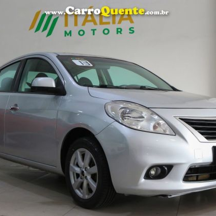 NISSAN   VERSA SL 1.6 16V FLEX FUEL 4P MEC.   PRATA 2013 1.6 FLEX