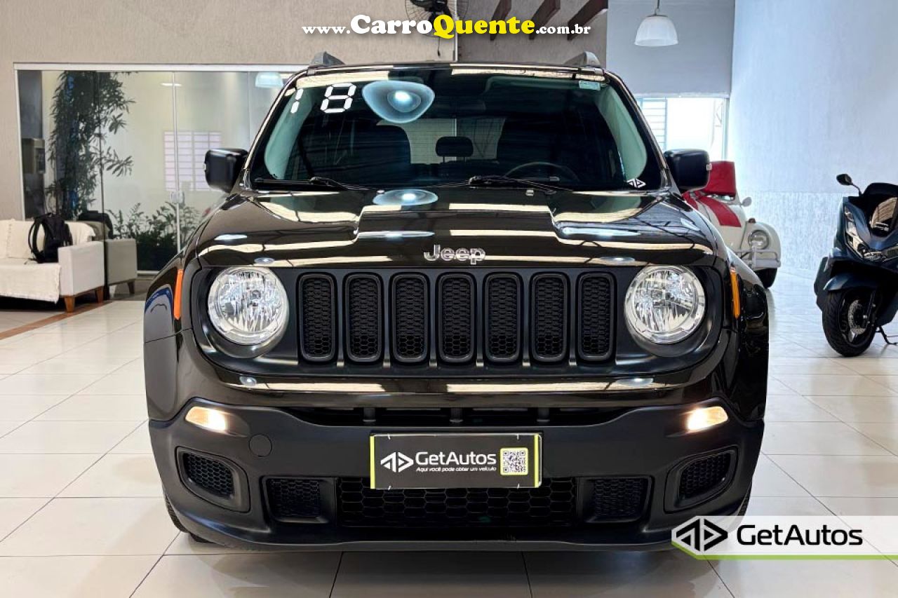 JEEP   RENEGADE1.8 4X2 FLEX 16V AUT.   VERDE 2018 1.8 FLEX - Loja