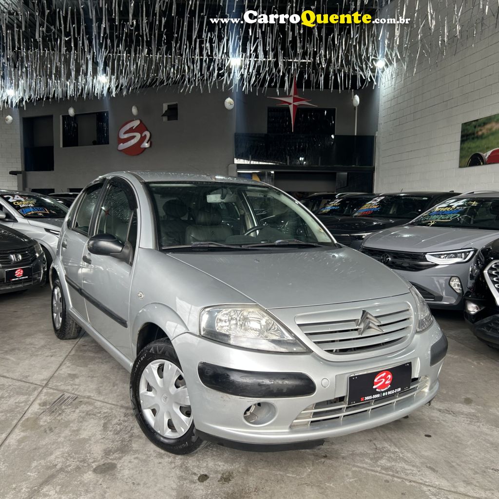 CITROËN   C3 GLX 1.4 GLX SONORA 1.4 FLEX 8V 5P   PRATA 2008 1.4 FLEX - Loja