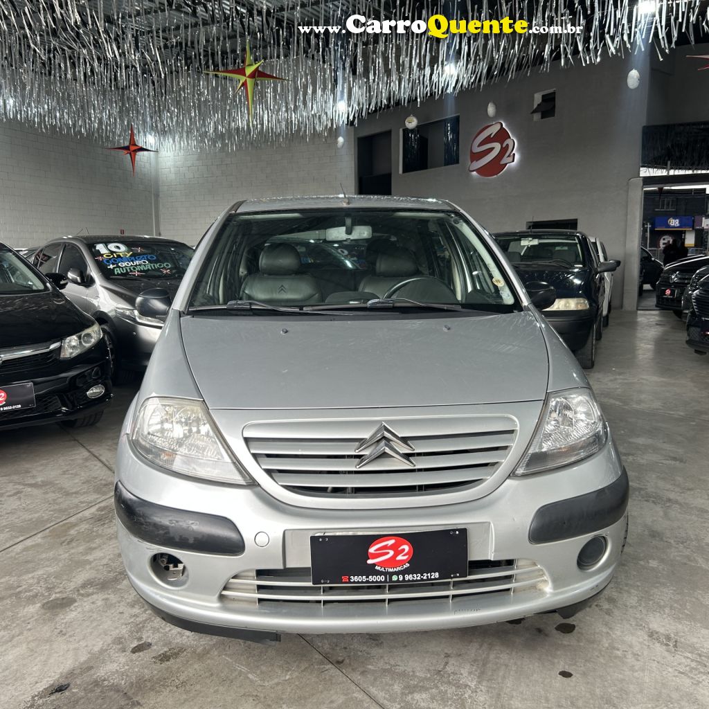 CITROËN   C3 GLX 1.4 GLX SONORA 1.4 FLEX 8V 5P   PRATA 2008 1.4 FLEX - Loja