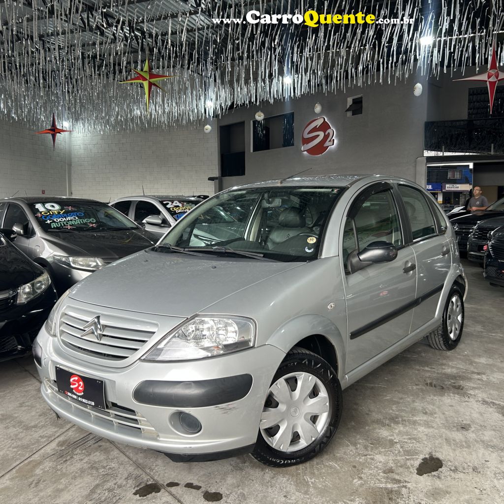 CITROËN   C3 GLX 1.4 GLX SONORA 1.4 FLEX 8V 5P   PRATA 2008 1.4 FLEX - Loja
