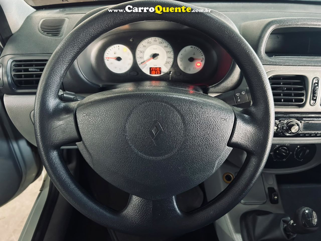 RENAULT   CLIO CAMPUS HI-FLEX 1.0 16V 3P   PRATA 2008 1.0 GASOLINA - Loja
