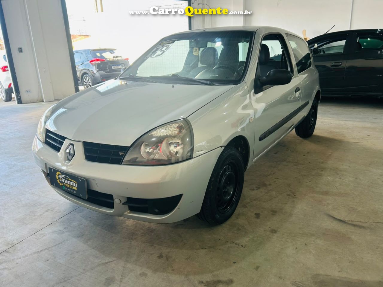 RENAULT   CLIO CAMPUS HI-FLEX 1.0 16V 3P   PRATA 2008 1.0 GASOLINA - Loja