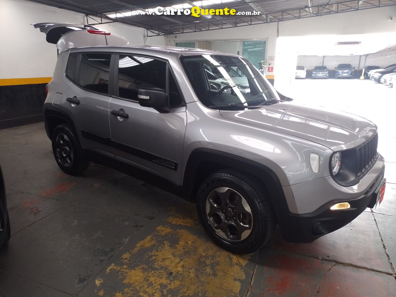 JEEP   RENEGADE1.8 4X2 FLEX 16V AUT.   PRATA 2019 1.8 FLEX - Loja
