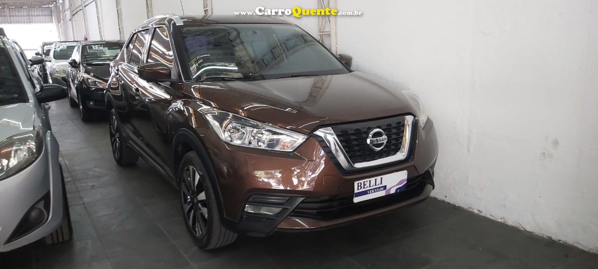 NISSAN   KICKS SL 1.6 16V FLEXSTAR 5P AUT.   MARROM 2017 1.6 FLEX - Loja