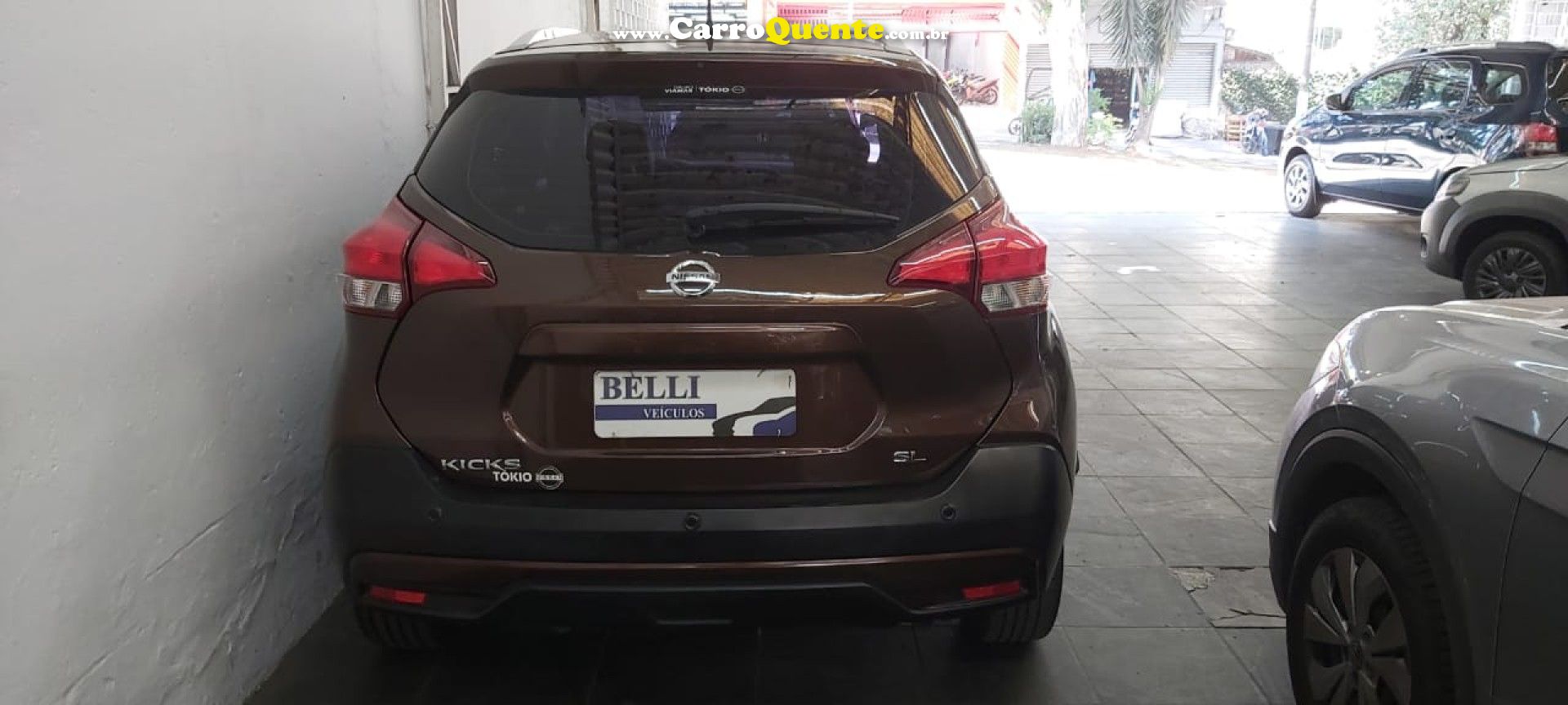 NISSAN   KICKS SL 1.6 16V FLEXSTAR 5P AUT.   MARROM 2017 1.6 FLEX - Loja