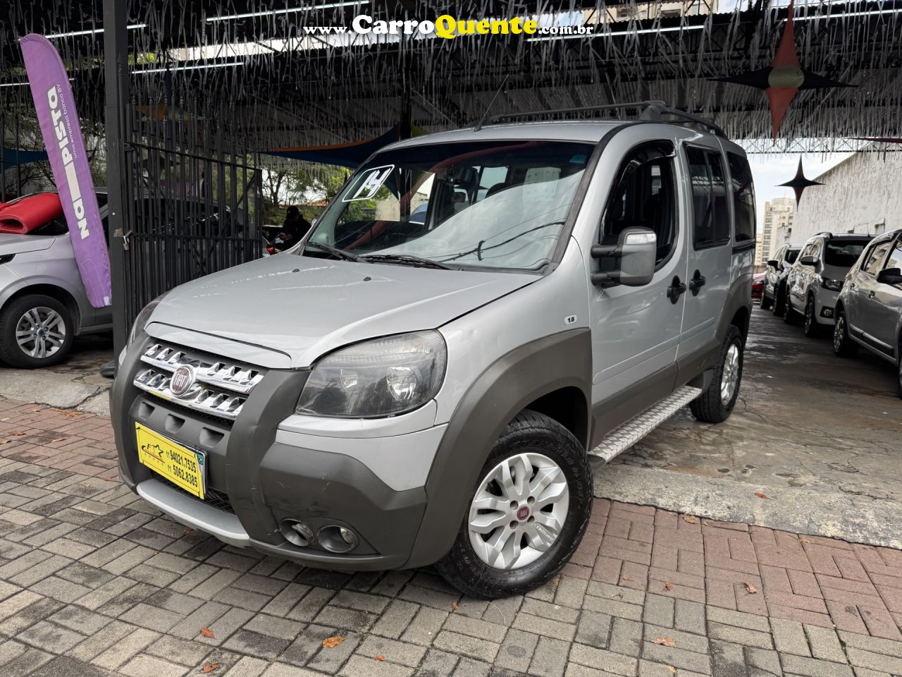 FIAT   DOBLO ADVADV TRYONLOCKER 1.8 FLEX   PRATA 2014 1.8 FLEX - Loja