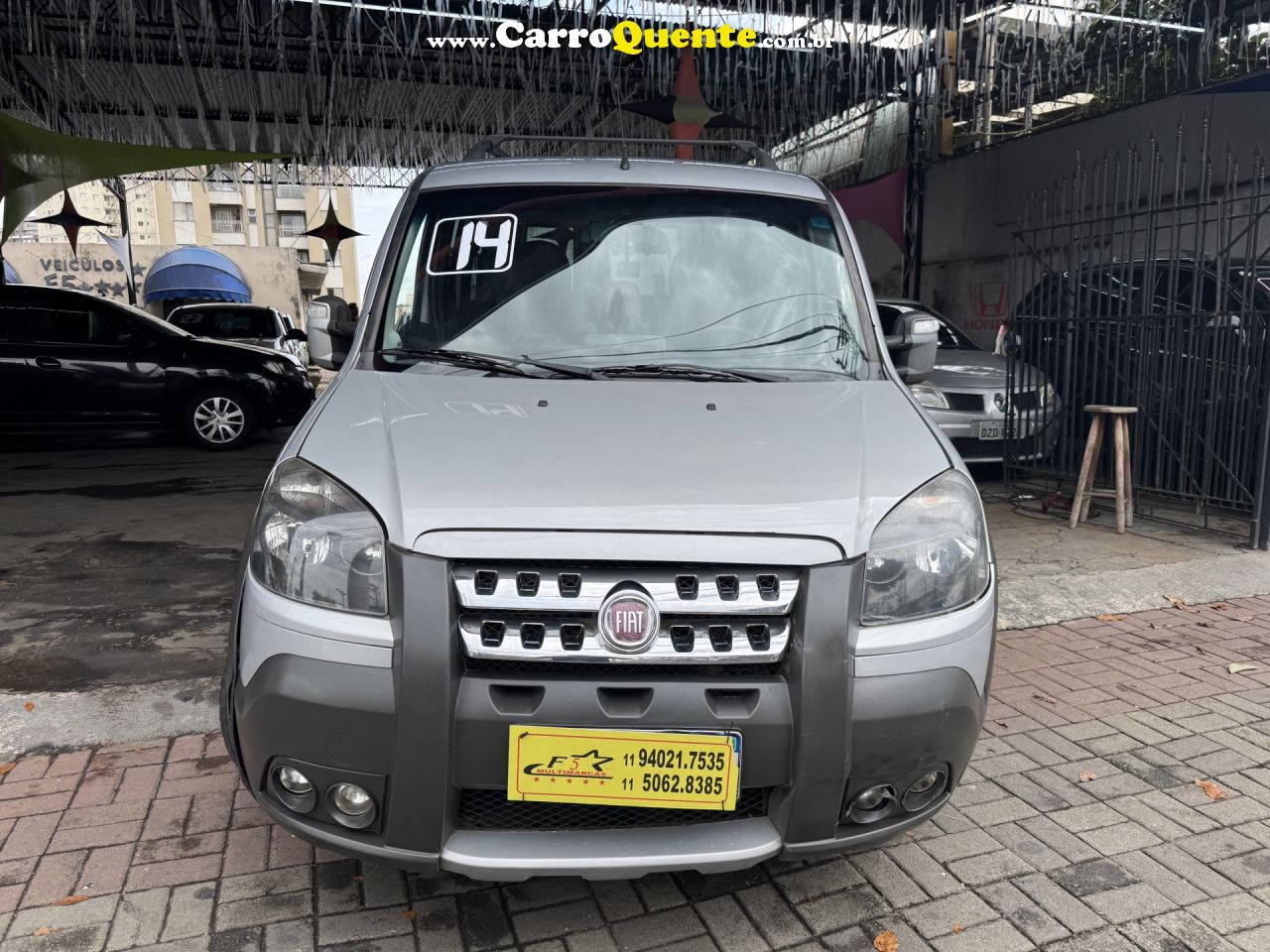 FIAT   DOBLO ADVADV TRYONLOCKER 1.8 FLEX   PRATA 2014 1.8 FLEX - Loja