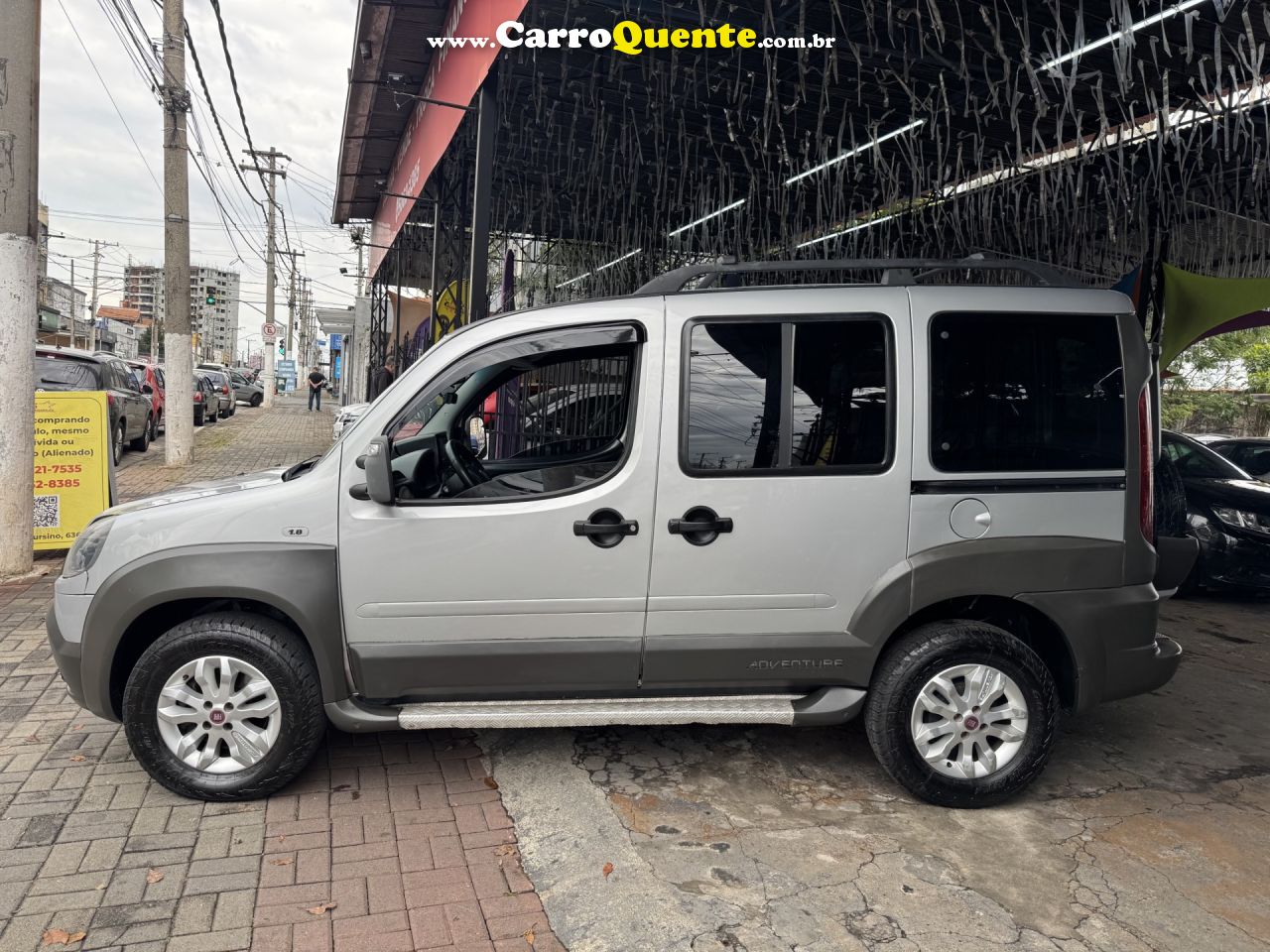 FIAT   DOBLO ADVADV TRYONLOCKER 1.8 FLEX   PRATA 2014 1.8 FLEX - Loja