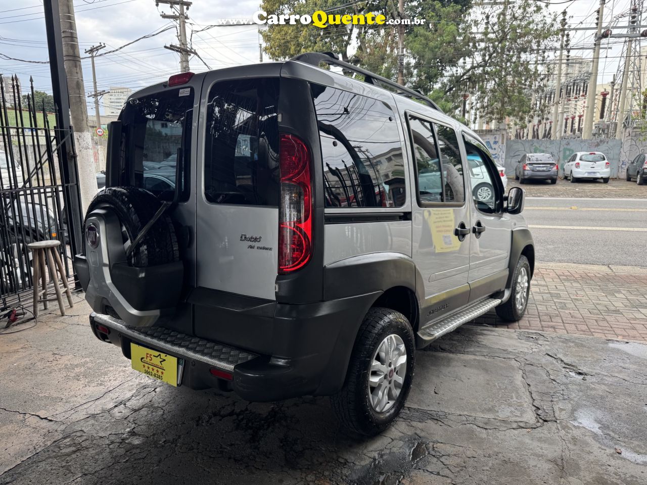 FIAT   DOBLO ADVADV TRYONLOCKER 1.8 FLEX   PRATA 2014 1.8 FLEX - Loja