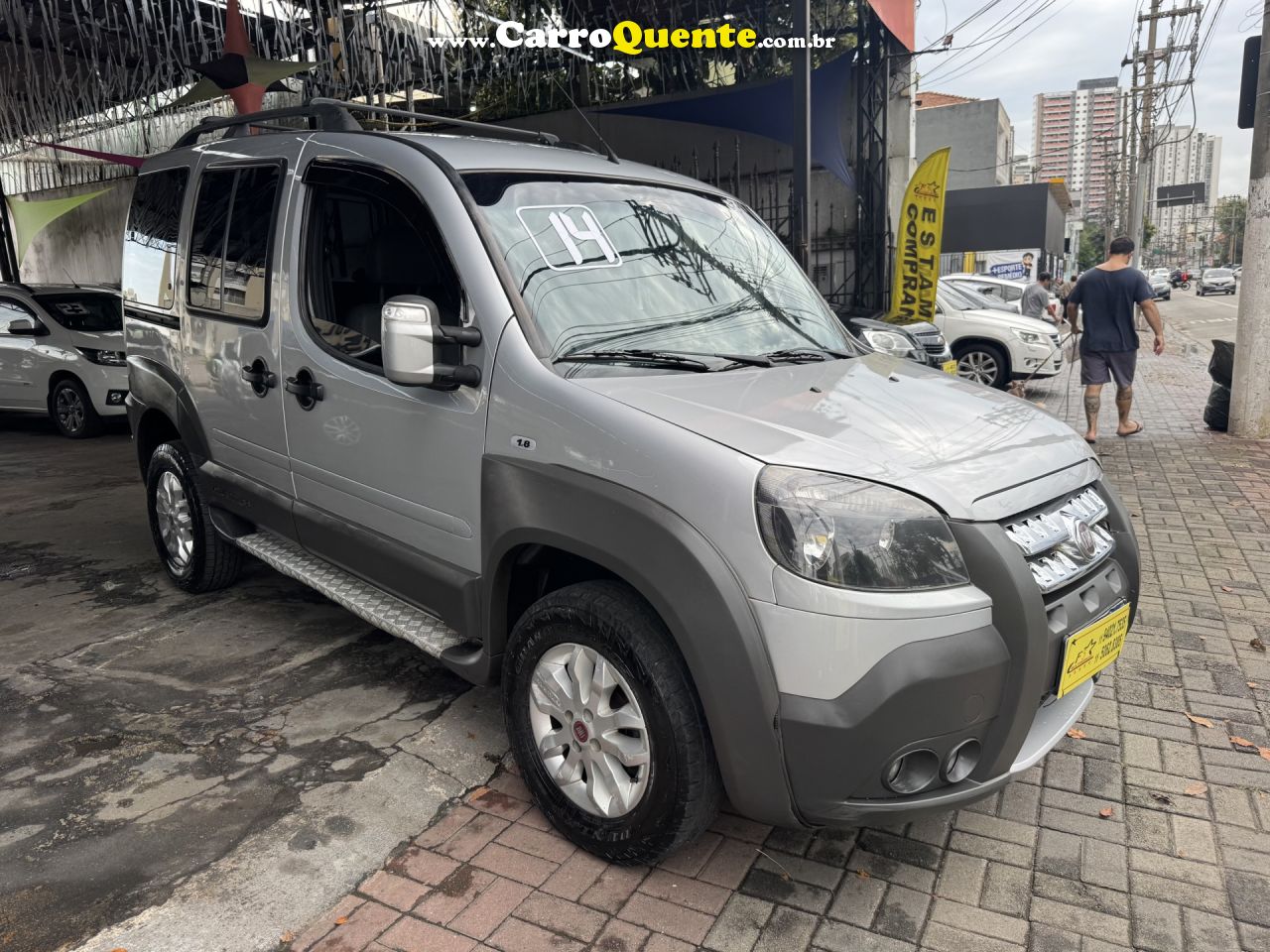 FIAT   DOBLO ADVADV TRYONLOCKER 1.8 FLEX   PRATA 2014 1.8 FLEX - Loja