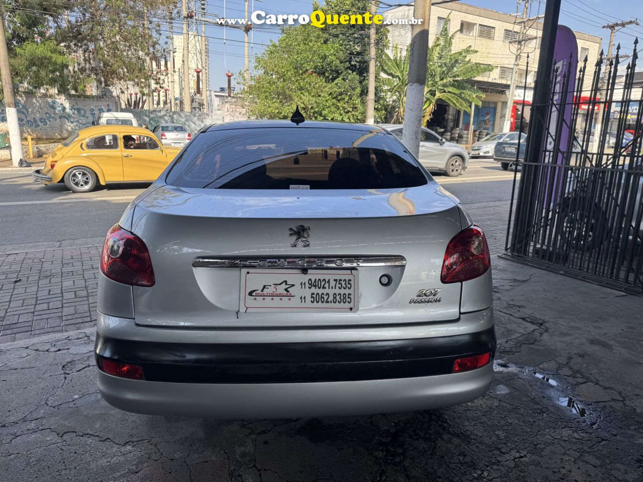 PEUGEOT   207 SEDAN PASSION XS 1.6 FLEX 16V 4P AUT   CINZA 2011 1.6 FLEX - Loja