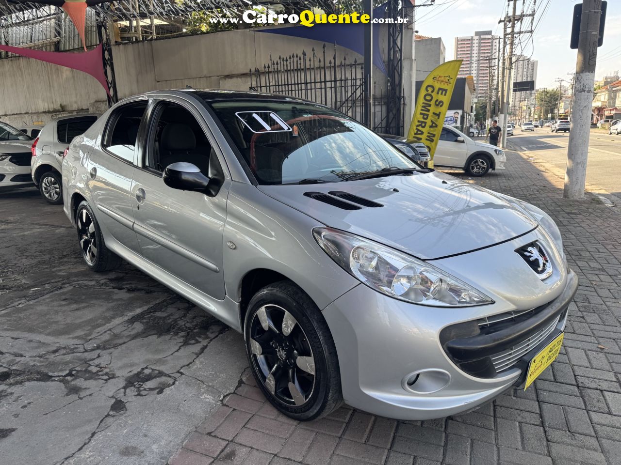 PEUGEOT   207 SEDAN PASSION XS 1.6 FLEX 16V 4P AUT   CINZA 2011 1.6 FLEX - Loja