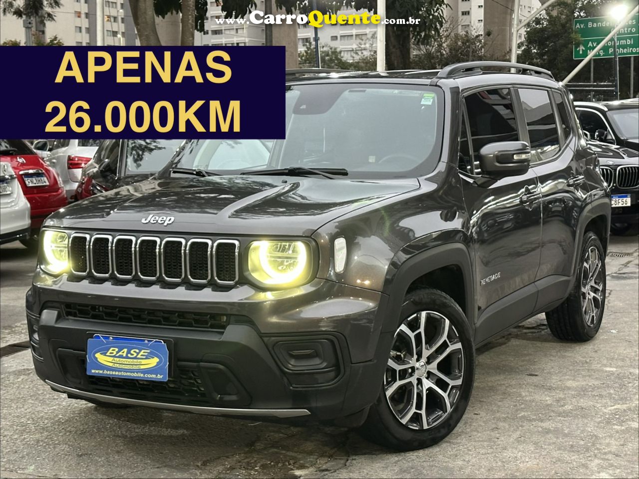 JEEP   RENEGADE T270 1.3 TB 4X2 FLEX AUT.   CINZA 2024 1.3 FLEX - Loja