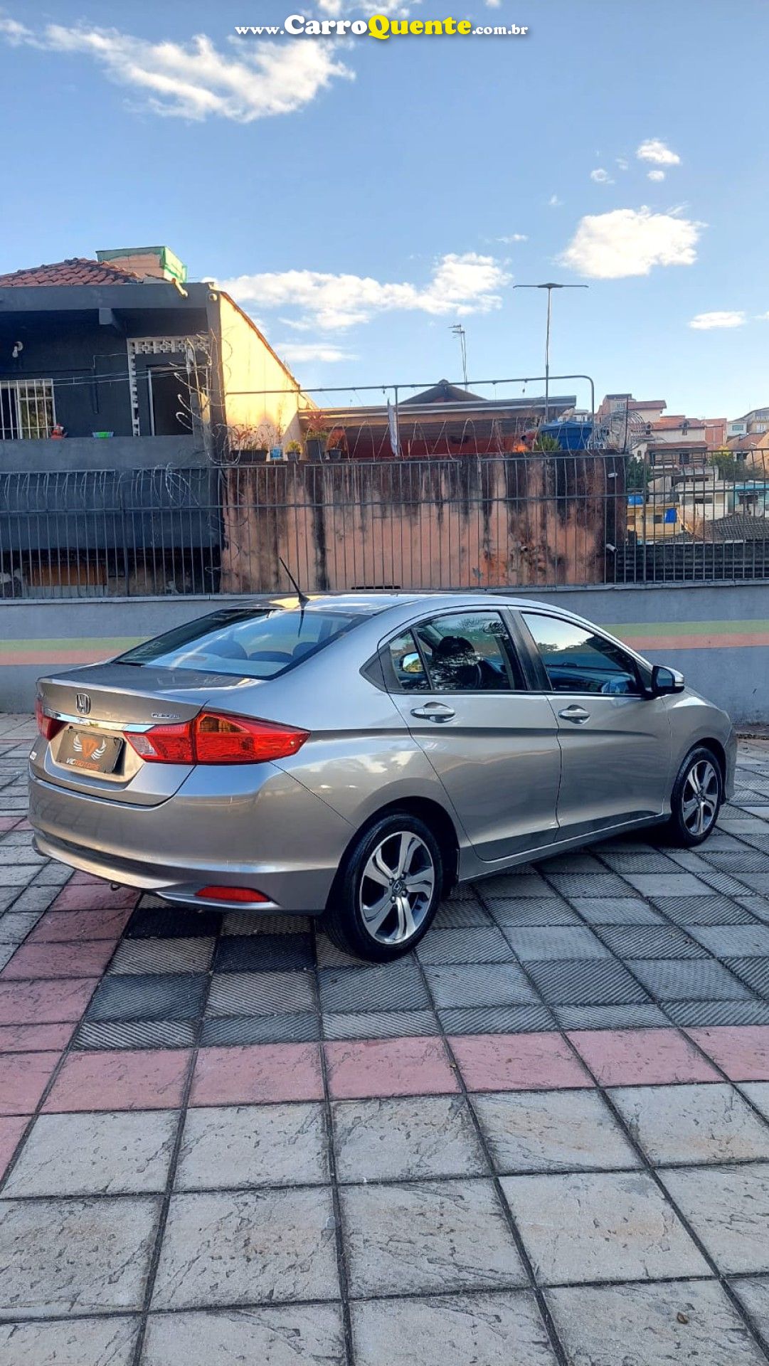 HONDA   CITY SEDAN LX 1.5 FLEX 16V 4P AUT.   PRATA 2015 1.5 FLEX - Loja