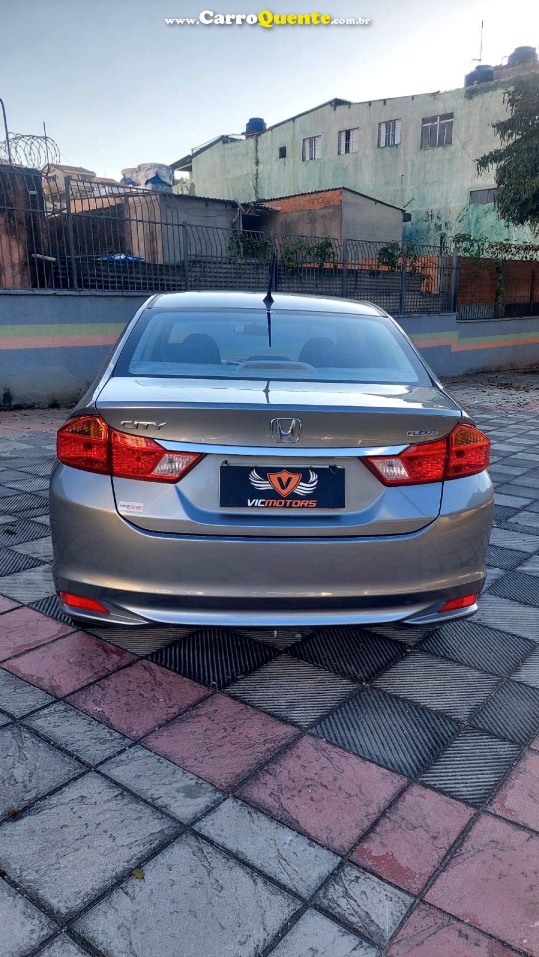 HONDA   CITY SEDAN LX 1.5 FLEX 16V 4P AUT.   PRATA 2015 1.5 FLEX - Loja