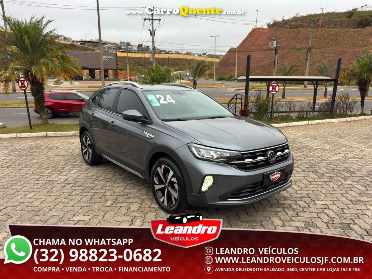 VOLKSWAGEN   NIVUS HIGHLINE 1.0 200 TSI FLEX AUT.   CINZA 2024 1.0 FLEX - Loja