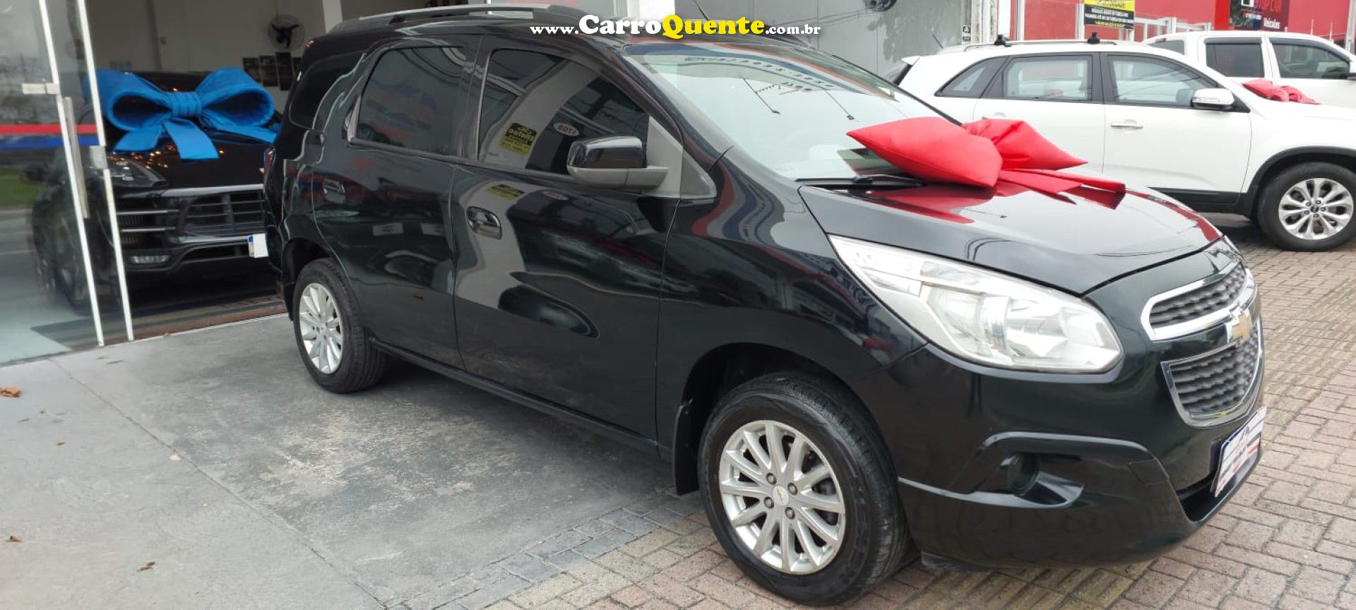 CHEVROLET   SPIN LT 1.8 8V ECONO.FLEX 5P AUT.   PRETO 2015 1.8 FLEX - Loja