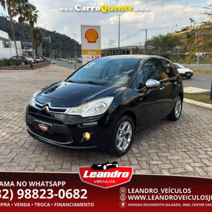 CITROËN   C3 EXCL. 1.6 VTI FLEX START 16V 5P MEC.   PRETO 2013 1.6 FLEX