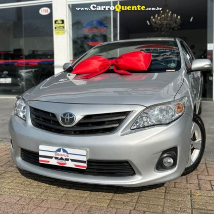 TOYOTA   COROLLA XEI 2.0 FLEX 16V AUT.   PRATA 2012 2.0 FLEX