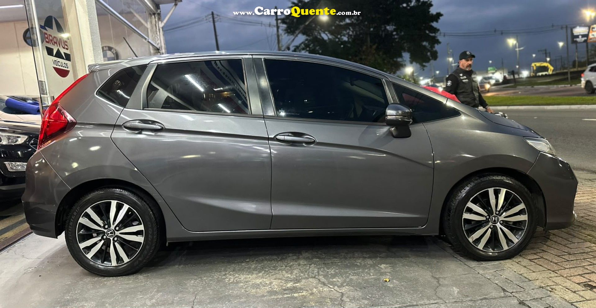 HONDA   FIT EXSEX 1.5 FLEXFLEXONE 16V 5P AUT.   CINZA 2018 1.5 FLEX - Loja