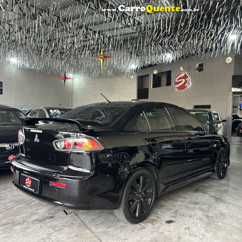 MITSUBISHI   LANCER 2.0 16V 160CV AUT.   PRETO 2014 2.0 GASOLINA - Loja