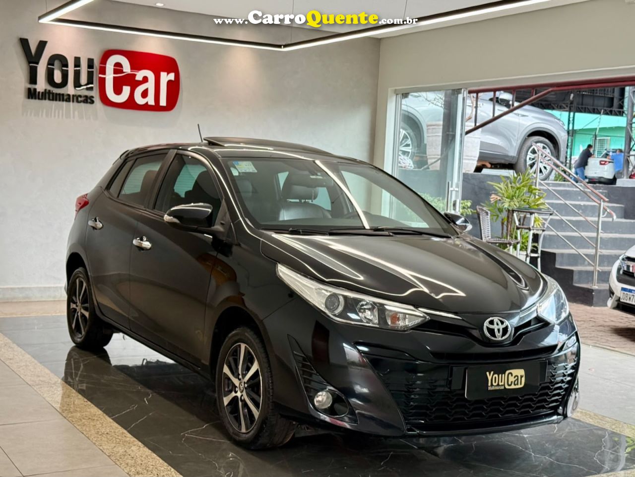 TOYOTA   YARIS XLS 1.5 FLEX 16V 5P AUT.   PRETO 2019 1.5 FLEX - Loja