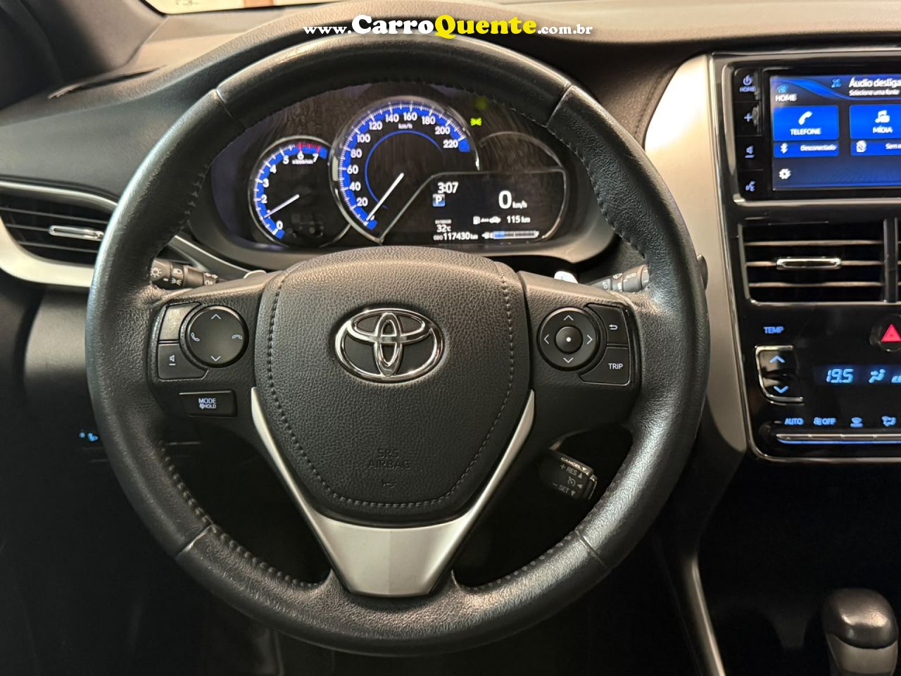 TOYOTA   YARIS XLS 1.5 FLEX 16V 5P AUT.   PRETO 2019 1.5 FLEX - Loja