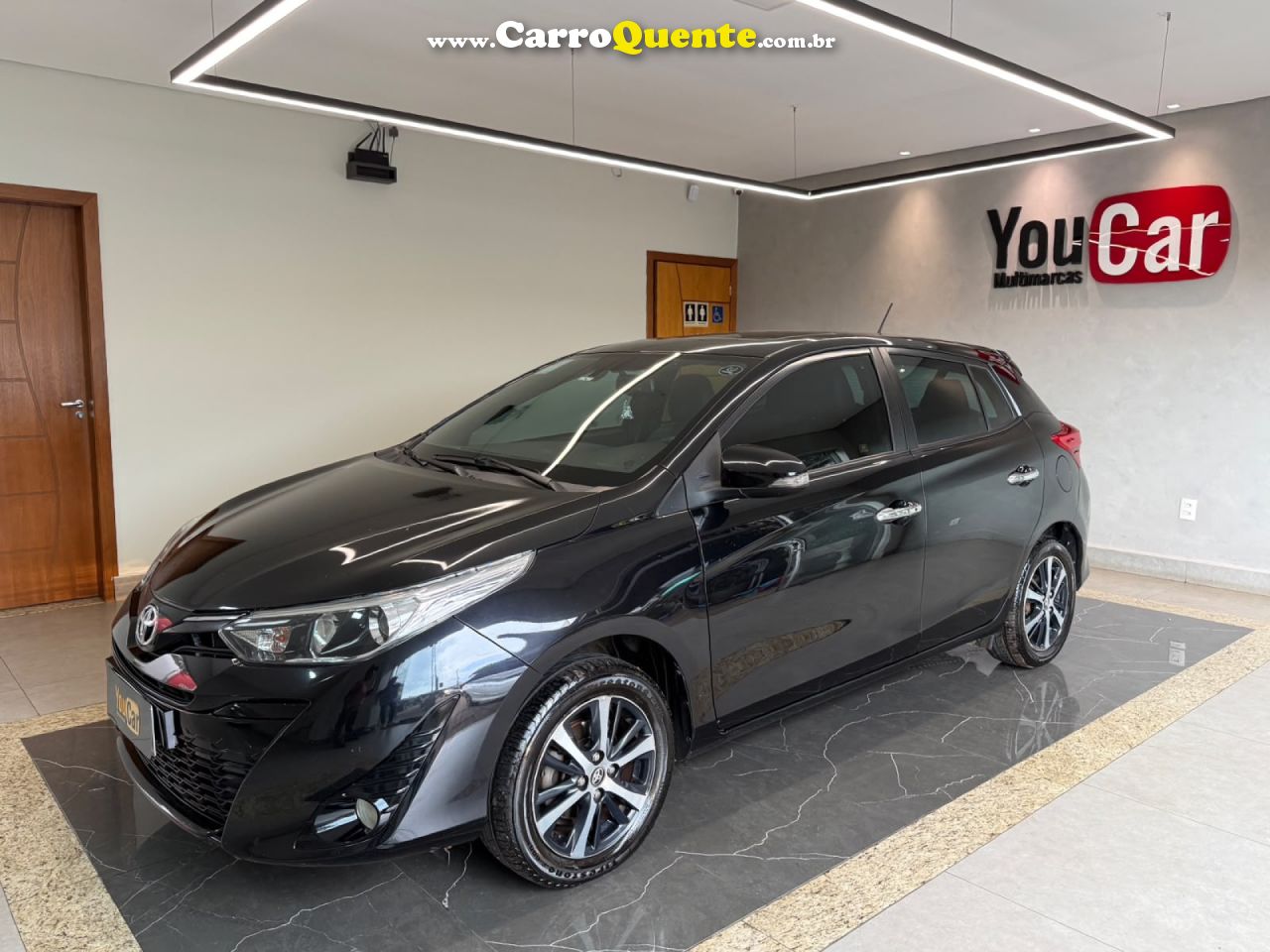 TOYOTA   YARIS XLS 1.5 FLEX 16V 5P AUT.   PRETO 2019 1.5 FLEX - Loja