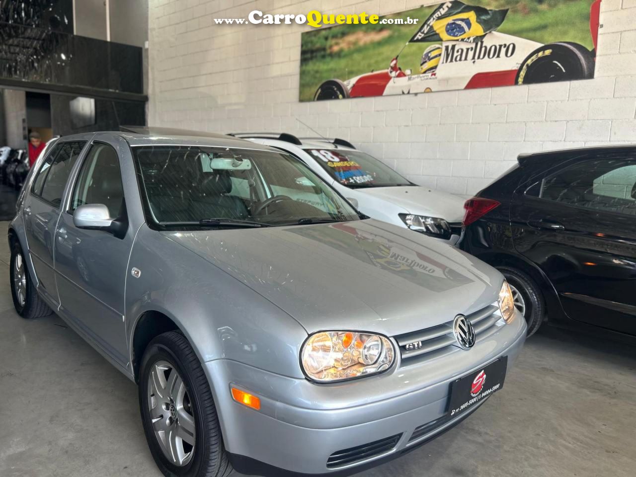VOLKSWAGEN   GOLF GTI 1.8 MI 20V TURBO 4P MEC.   PRATA 2001 1.8 GASOLINA - Loja