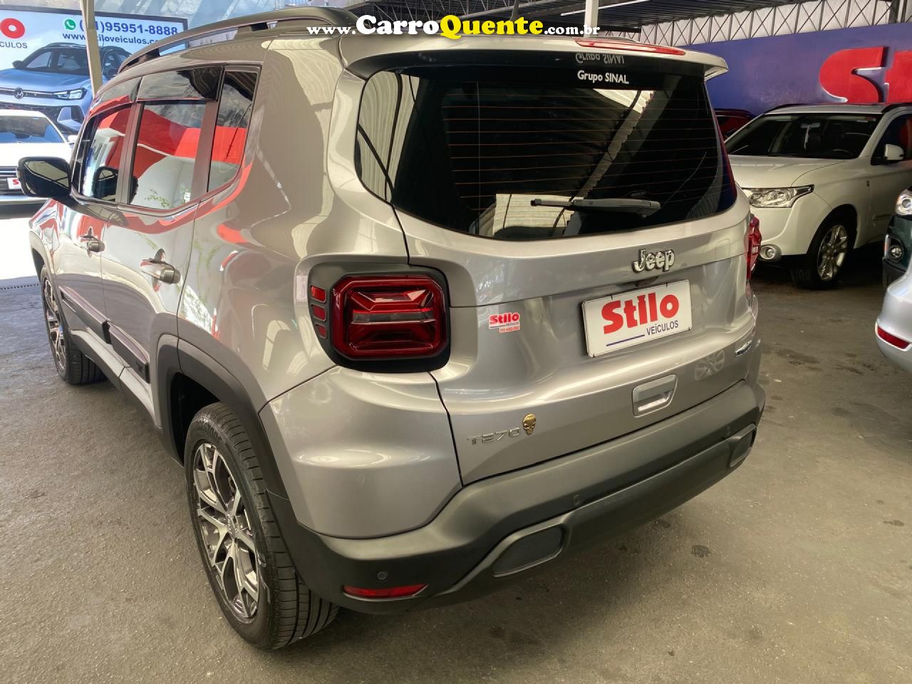 JEEP   RENEGADE LONG. T270 1.3 TB 4X2 FLEX AUT.   PRATA 2024 1.3 FLEX - Loja