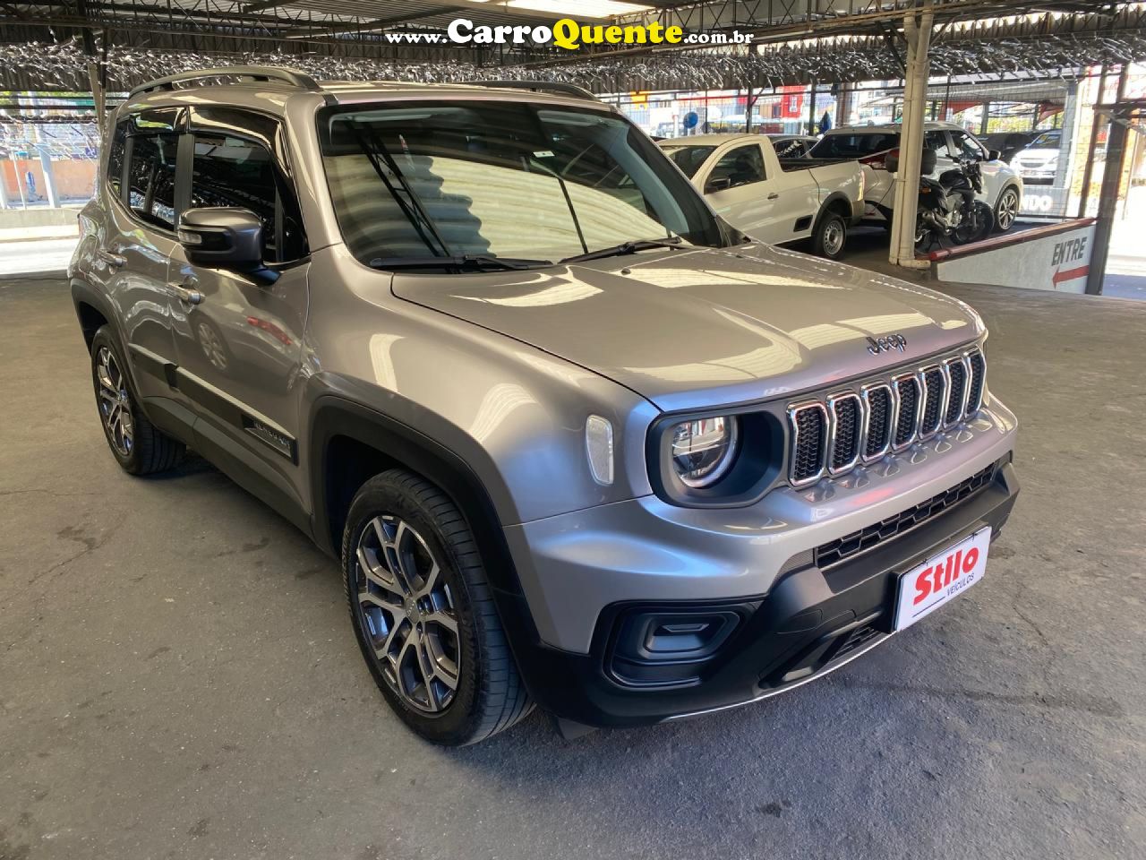 JEEP   RENEGADE LONG. T270 1.3 TB 4X2 FLEX AUT.   PRATA 2024 1.3 FLEX - Loja
