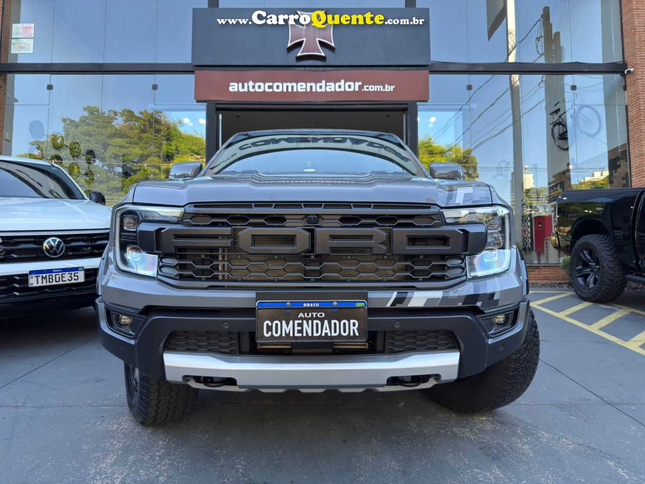 FORD   FORD RANGER RAPTOR 3.0 V6 4X4 397CV GASOLINA   CINZA 2024 3.0 GASOLINA - Loja