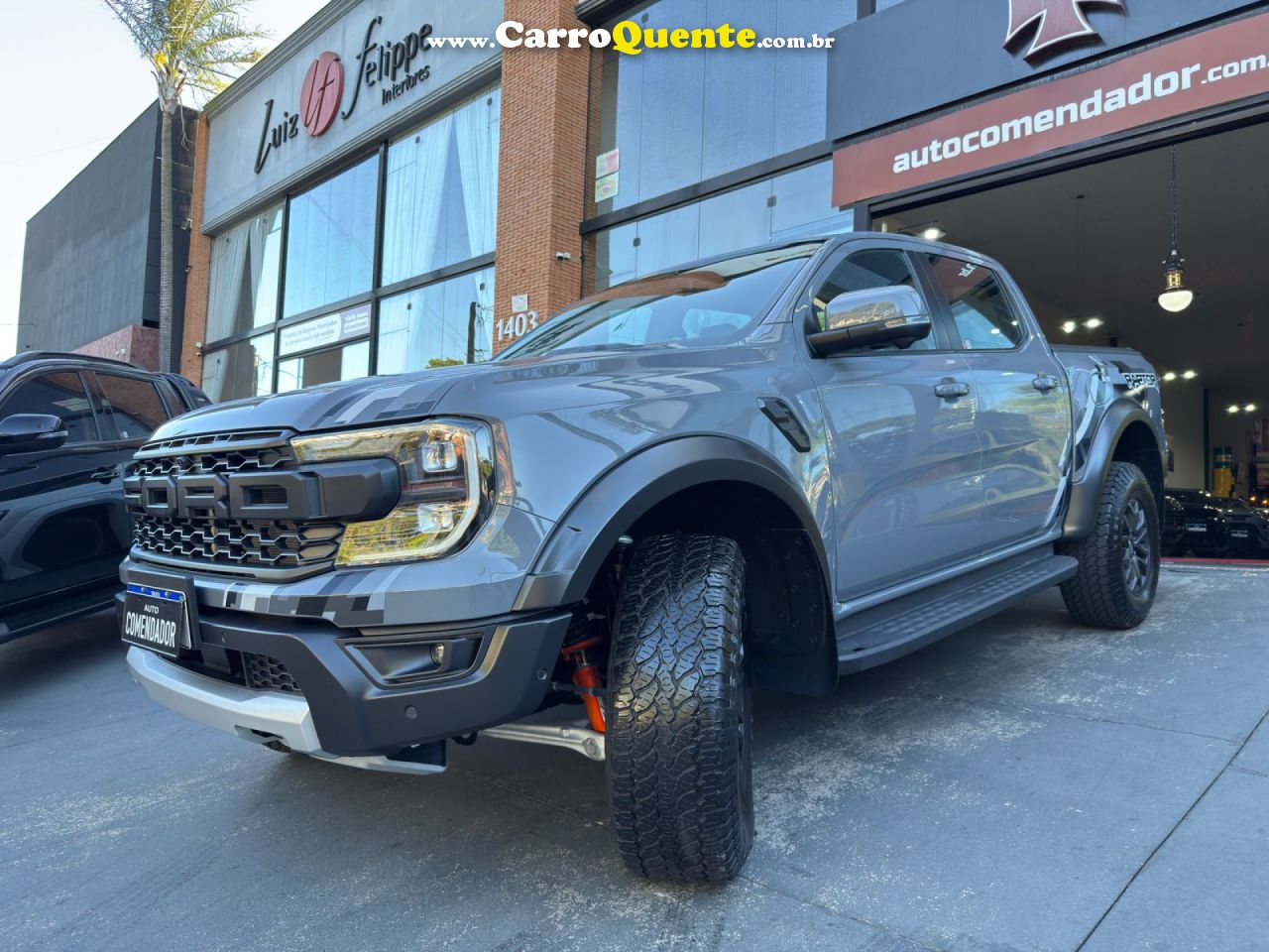 FORD   FORD RANGER RAPTOR 3.0 V6 4X4 397CV GASOLINA   CINZA 2024 3.0 GASOLINA - Loja