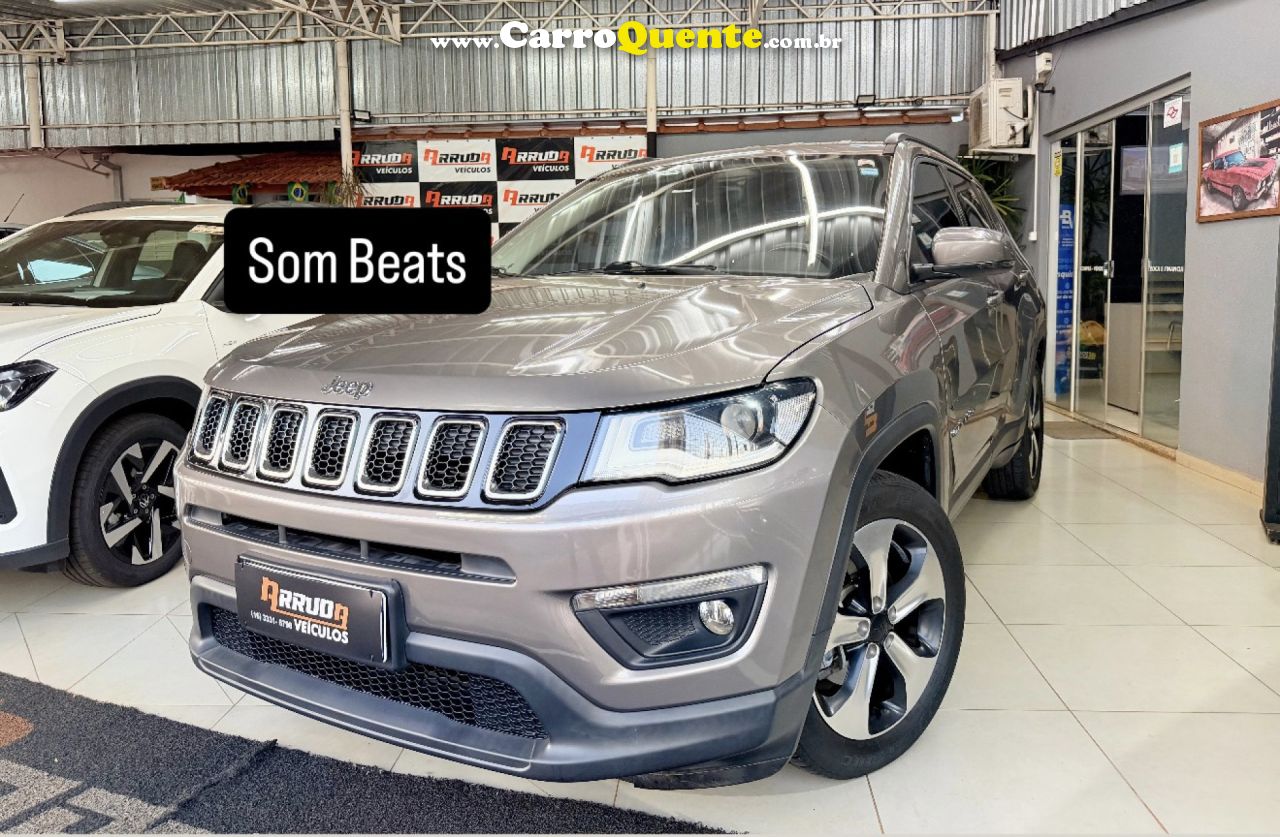JEEP   COMPASS LONGITUDE 2.0 4X2 FLEX 16V AUT.   CINZA 2018 2.0 FLEX - Loja