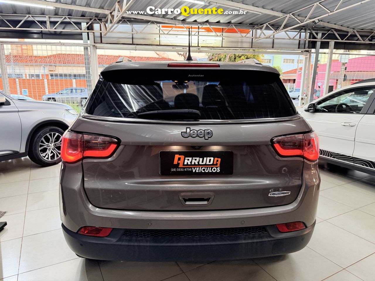 JEEP   COMPASS LONGITUDE 2.0 4X2 FLEX 16V AUT.   CINZA 2018 2.0 FLEX - Loja