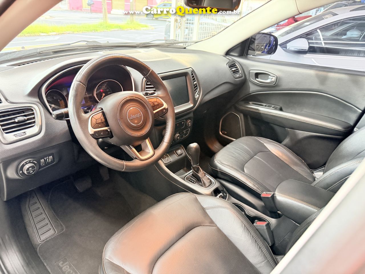 JEEP   COMPASS LONGITUDE 2.0 4X2 FLEX 16V AUT.   CINZA 2018 2.0 FLEX - Loja
