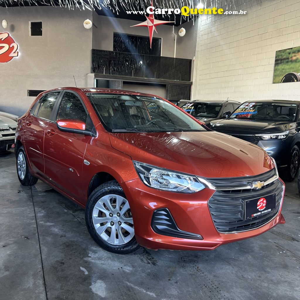 CHEVROLET   ONIX HATCH LT 1.0 12V FLEX 5P MEC.   LARANJA 2020 1.0 FLEX - Loja