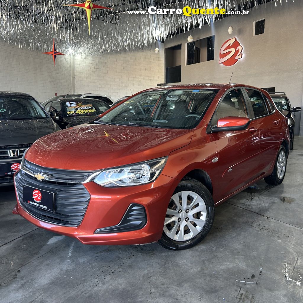 CHEVROLET   ONIX HATCH LT 1.0 12V FLEX 5P MEC.   LARANJA 2020 1.0 FLEX - Loja