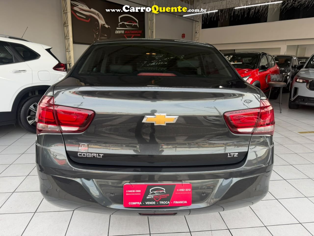 CHEVROLET   COBALT LTZ 1.8 8V ECONO.FLEX 4P MEC.   CINZA 2018 1.8 FLEX - Loja
